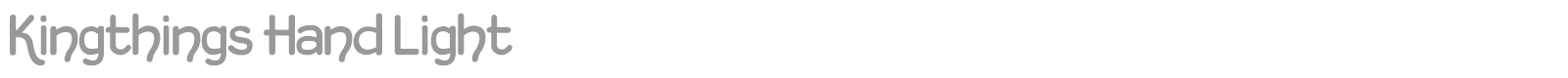 Kingthings Hand Light font preview